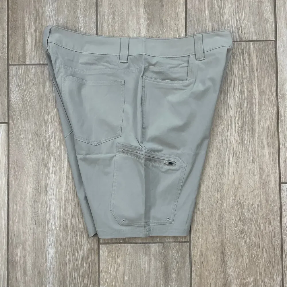 Simms Challenger Fishing Shorts Mens 36 Khaki Performance Stretch Cargo NWT 9